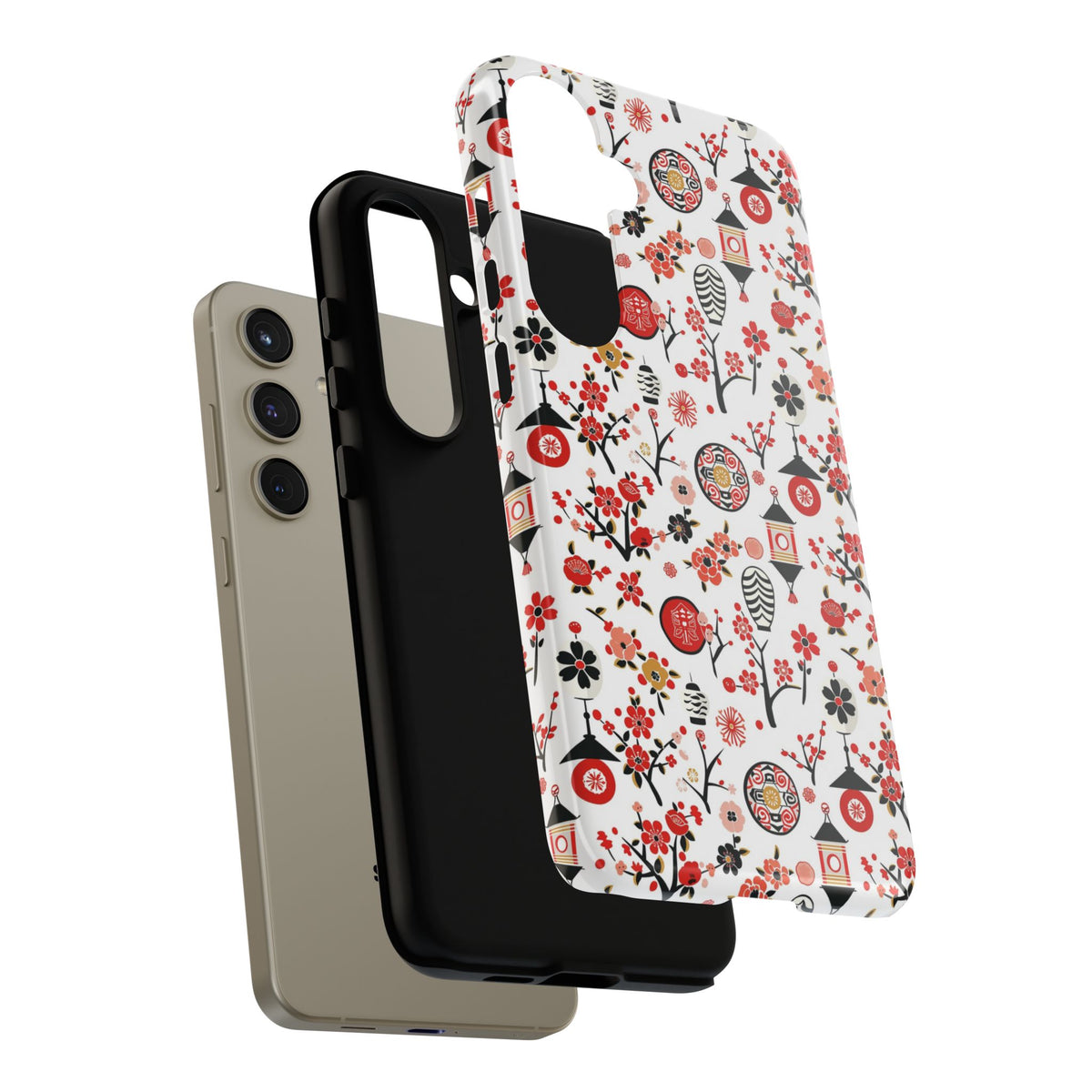 Japanese Pattern Phone Case – Elegant & Timeless Design for Your Phone 468