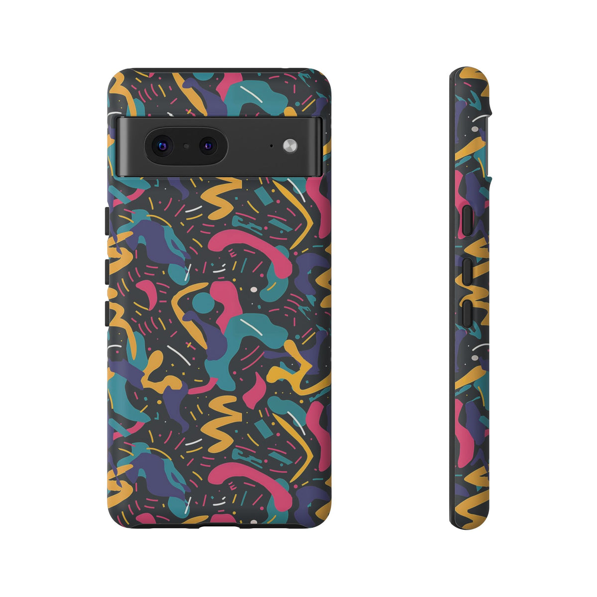 90s Themed Seamless Pattern Phone Case – Embrace Retro Style and Protection 235