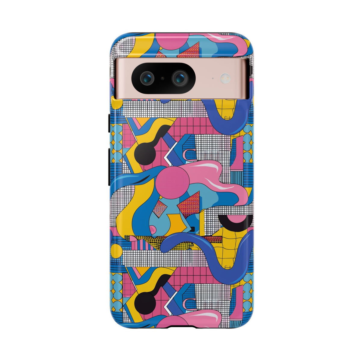 90s Themed Seamless Pattern Phone Case – Embrace Retro Style and Protection 224