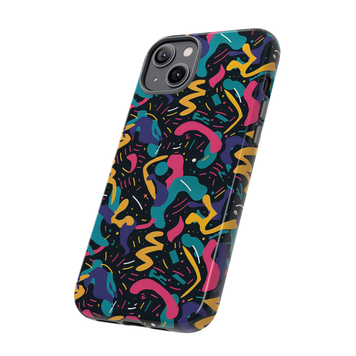 90s Themed Seamless Pattern Phone Case – Embrace Retro Style and Protection 235