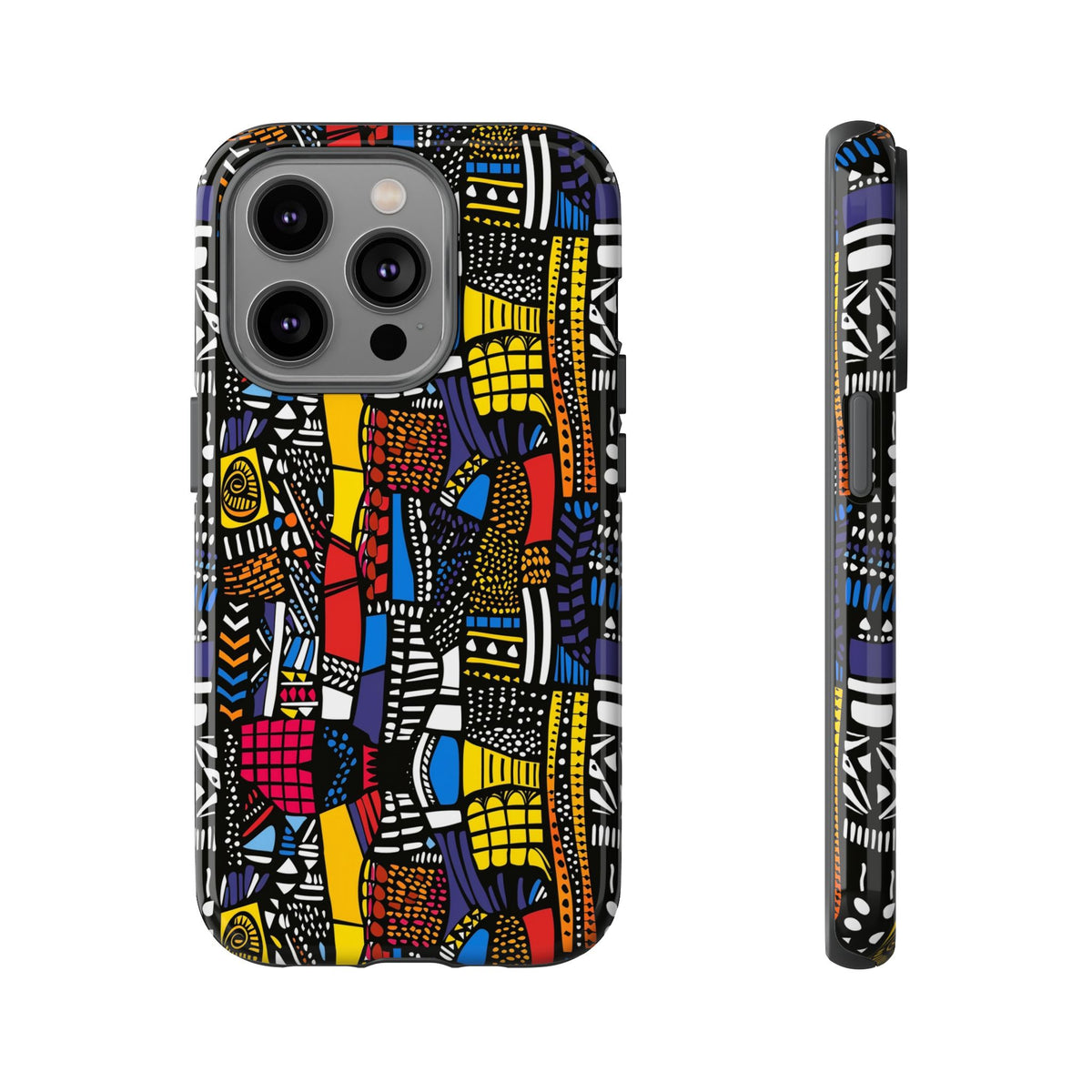 Stylish African Pattern Phone Case – Unique and Vibrant Protection 201