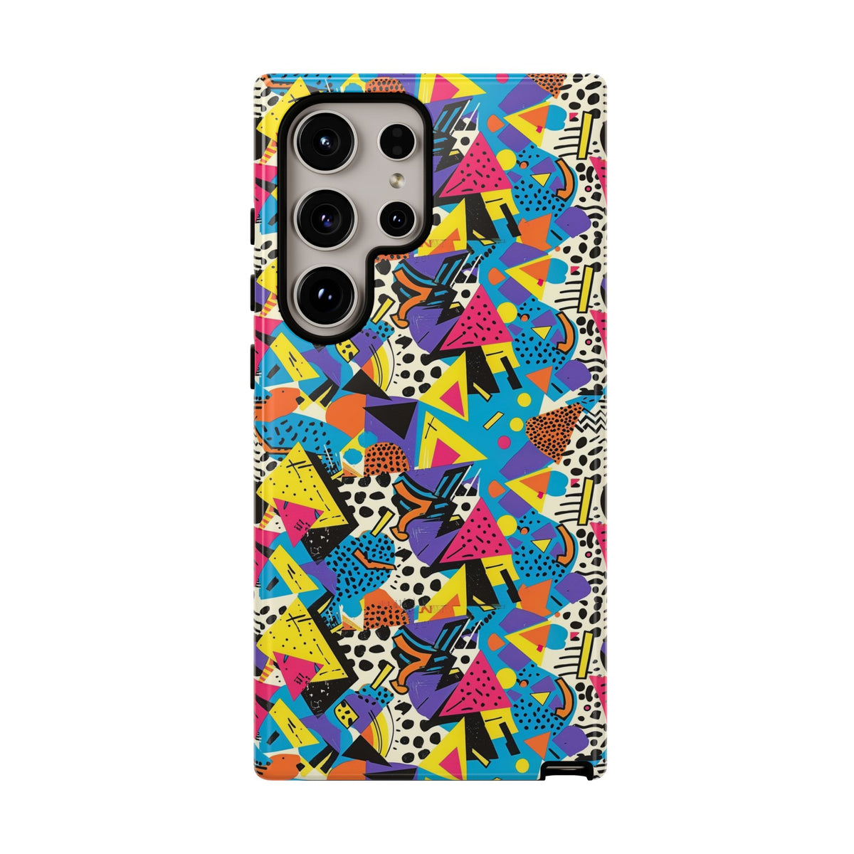 90s Themed Seamless Pattern Phone Case – Embrace Retro Style and Protection 231