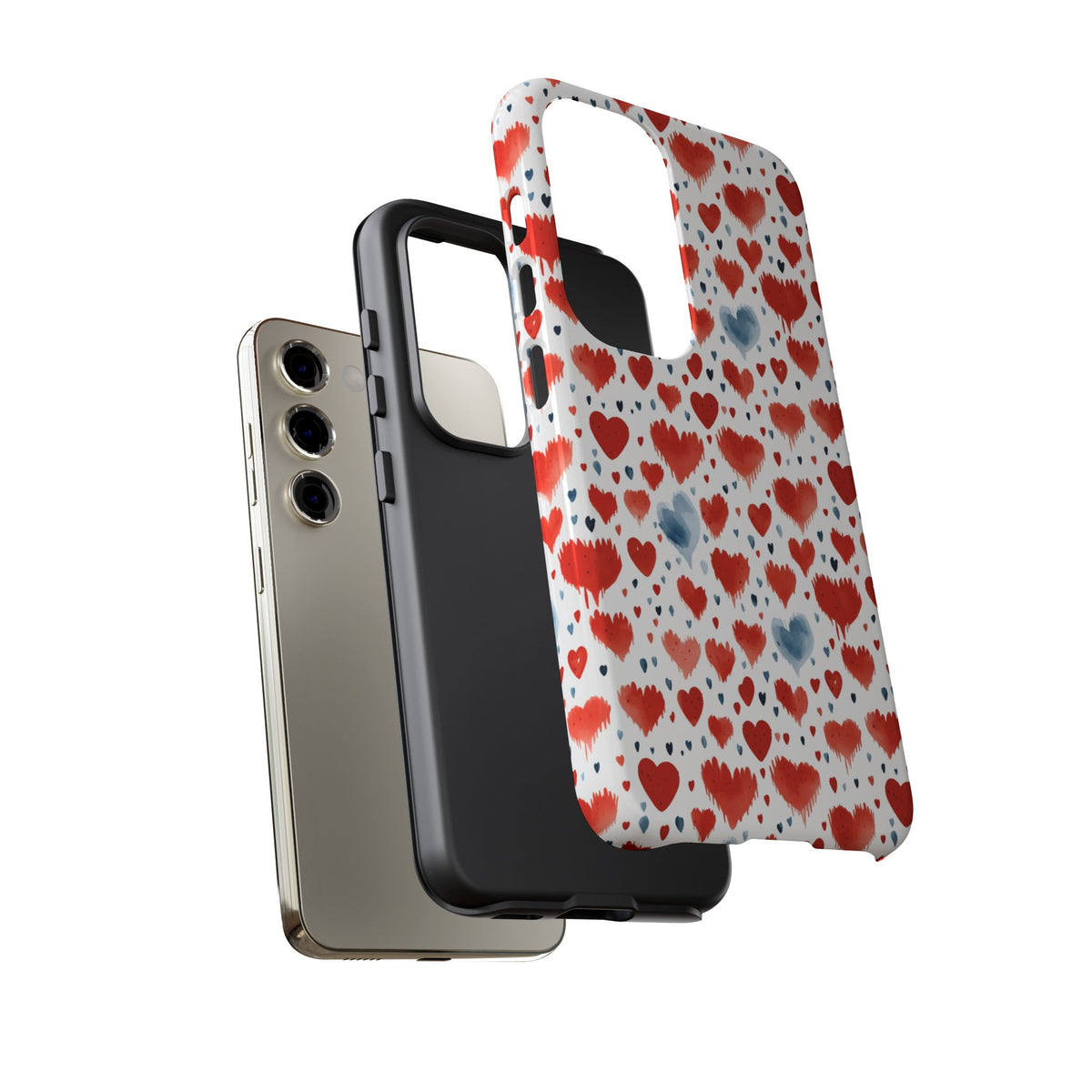 Heart Pattern Phone Case – Stylish & Loving Design for Your Device 227