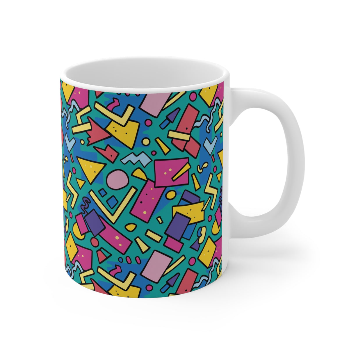 90s Retro Coffee Mug - Full Wrap Design 505