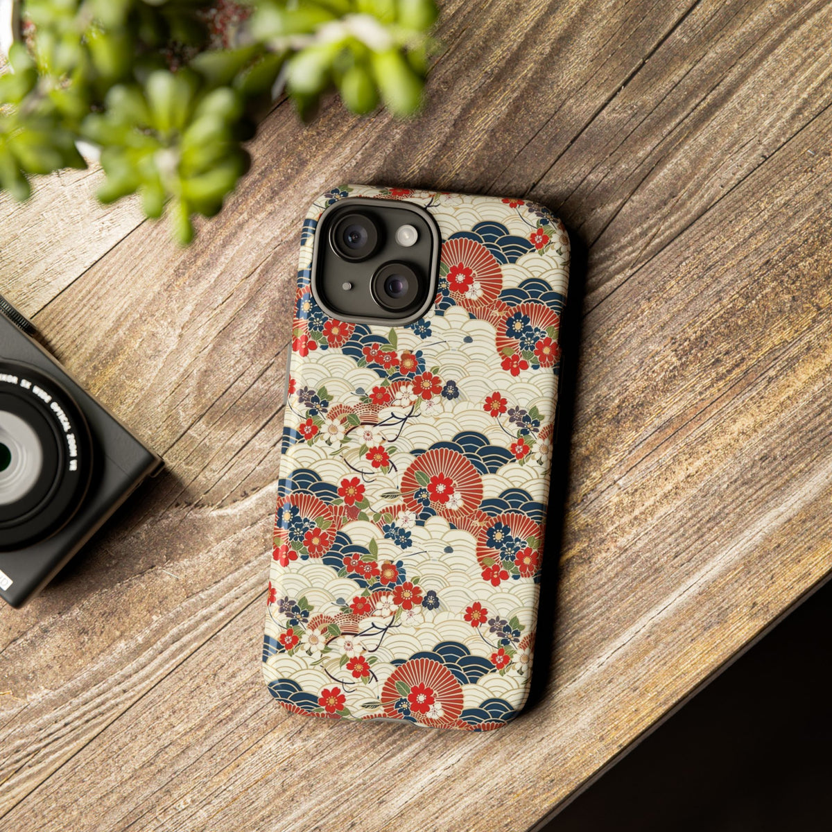 Japanese Pattern Phone Case – Elegant & Timeless Design for Your Phone 124