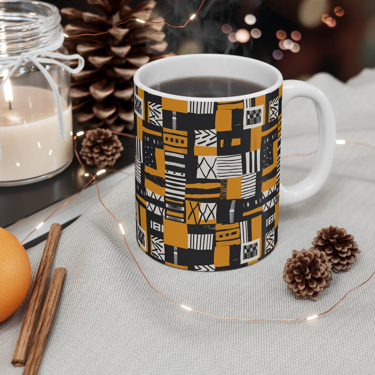 All-Over African Pattern Coffee Mug 694