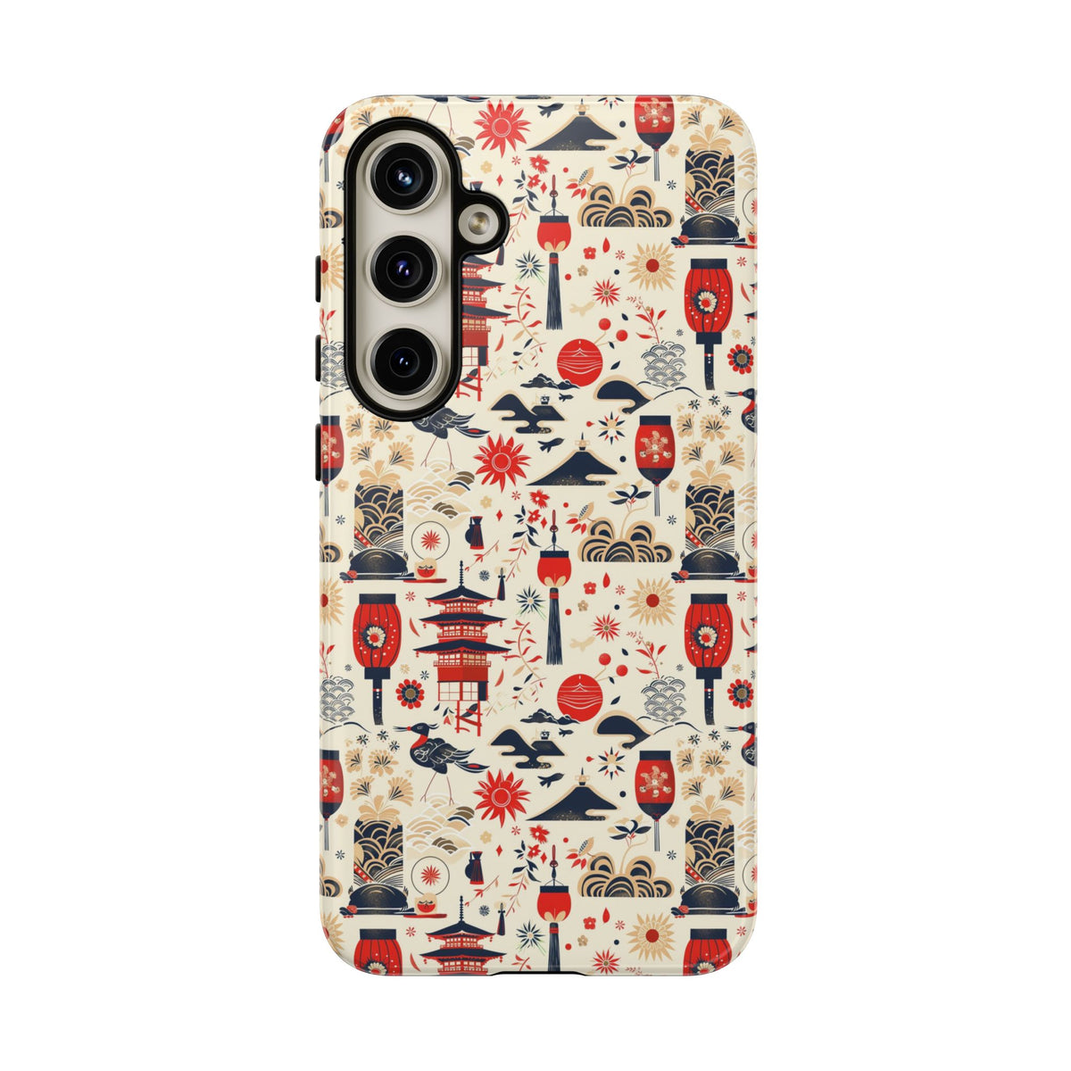 Japanese Pattern Phone Case – Elegant & Timeless Design for Your Phone 024