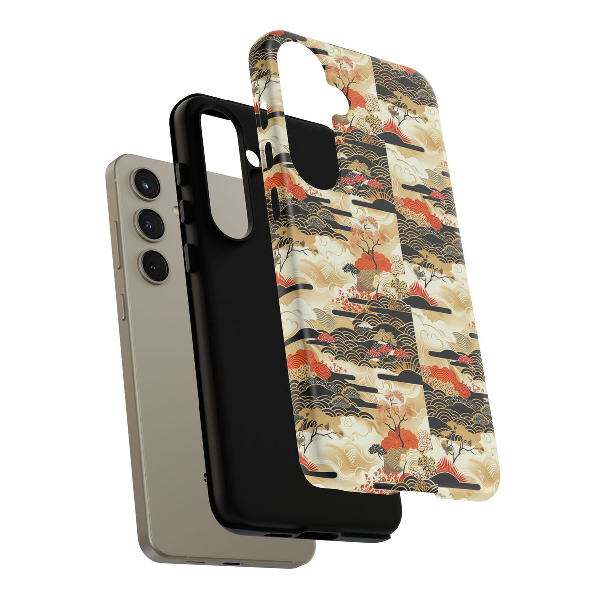 Japanese Pattern Phone Case – Elegant & Timeless Design for Your Phone 123