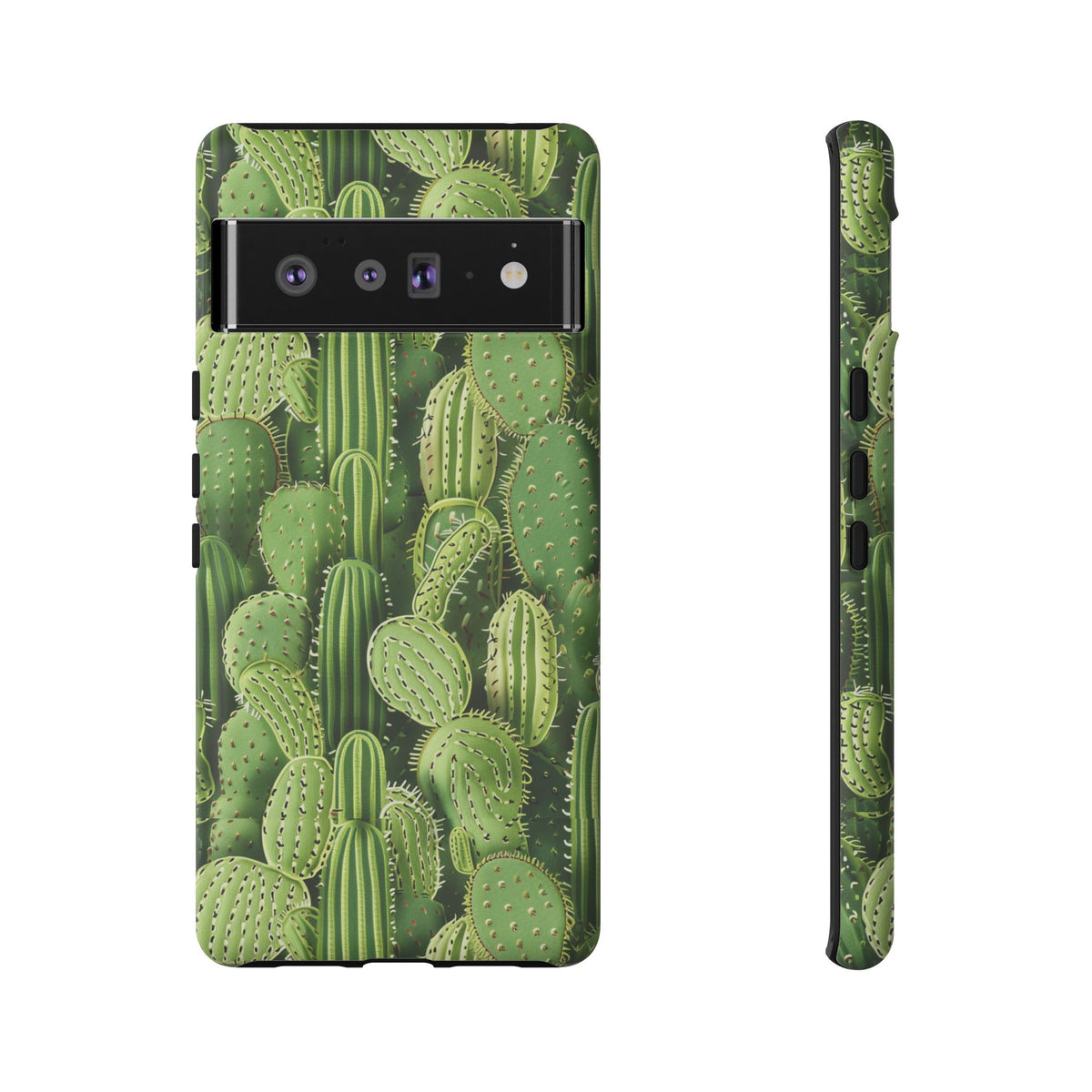 Cactus Embroidery Phone Case – Elegant and Unique Handcrafted Cactus Design