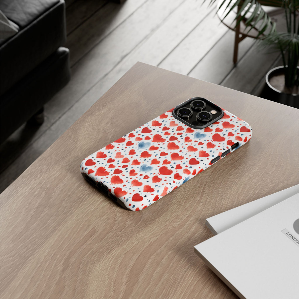 Heart Pattern Phone Case – Stylish & Loving Design for Your Device 227