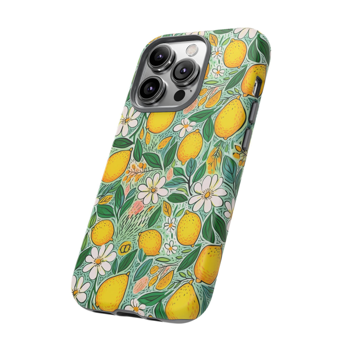 Cute Summer Lemons Phone Case – Refreshing Citrus Design for Your Phone 3