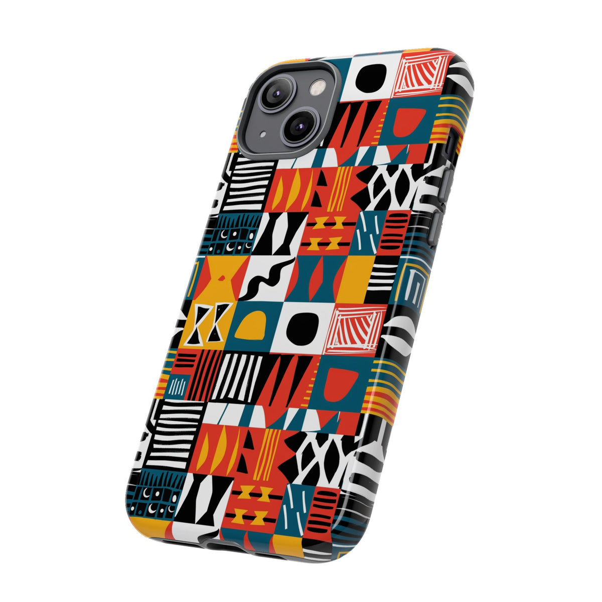 Stylish African Pattern Phone Case – Unique and Vibrant Protection 076