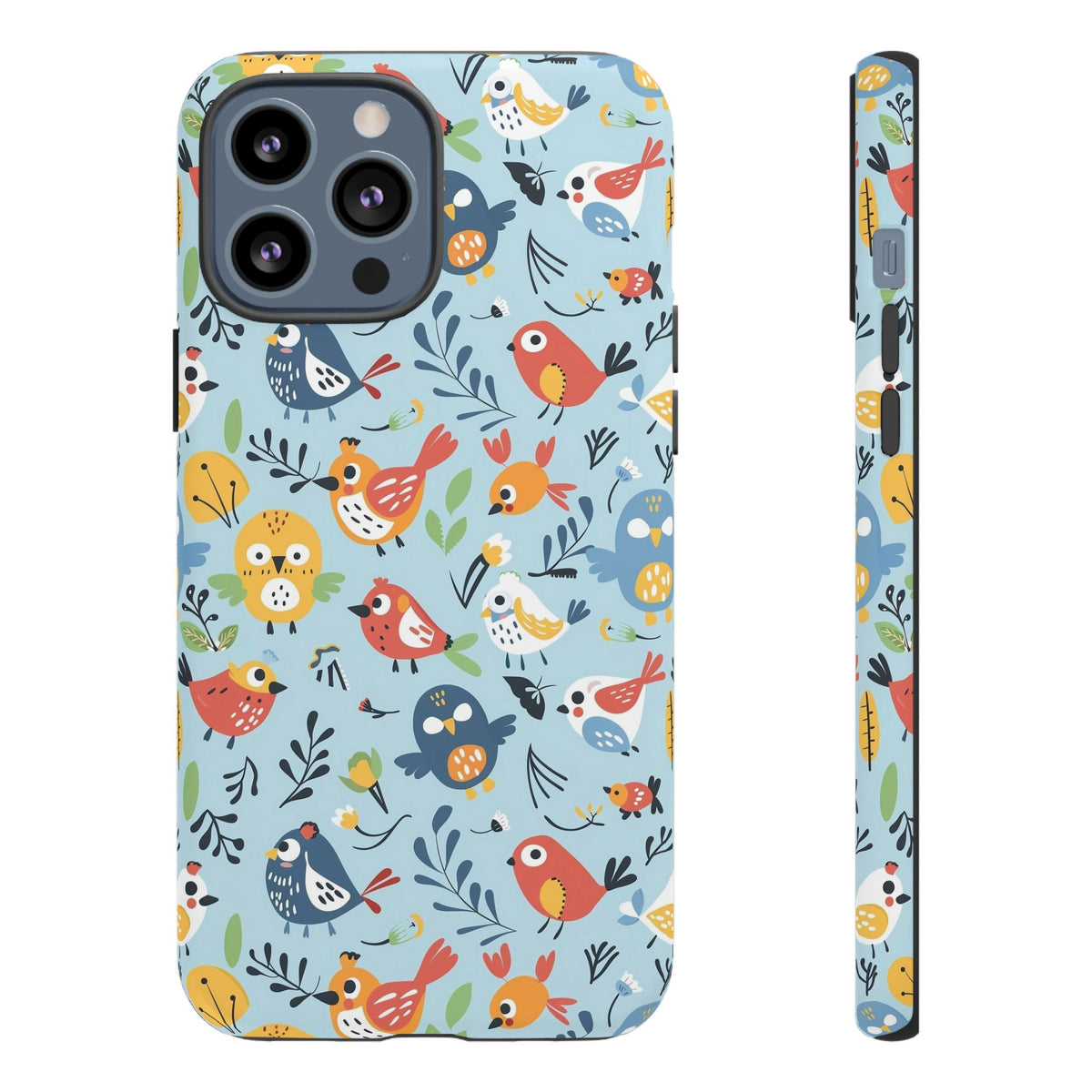 Birds Seamless Pattern Phone Case – Elegant and Timeless Avian Design 7