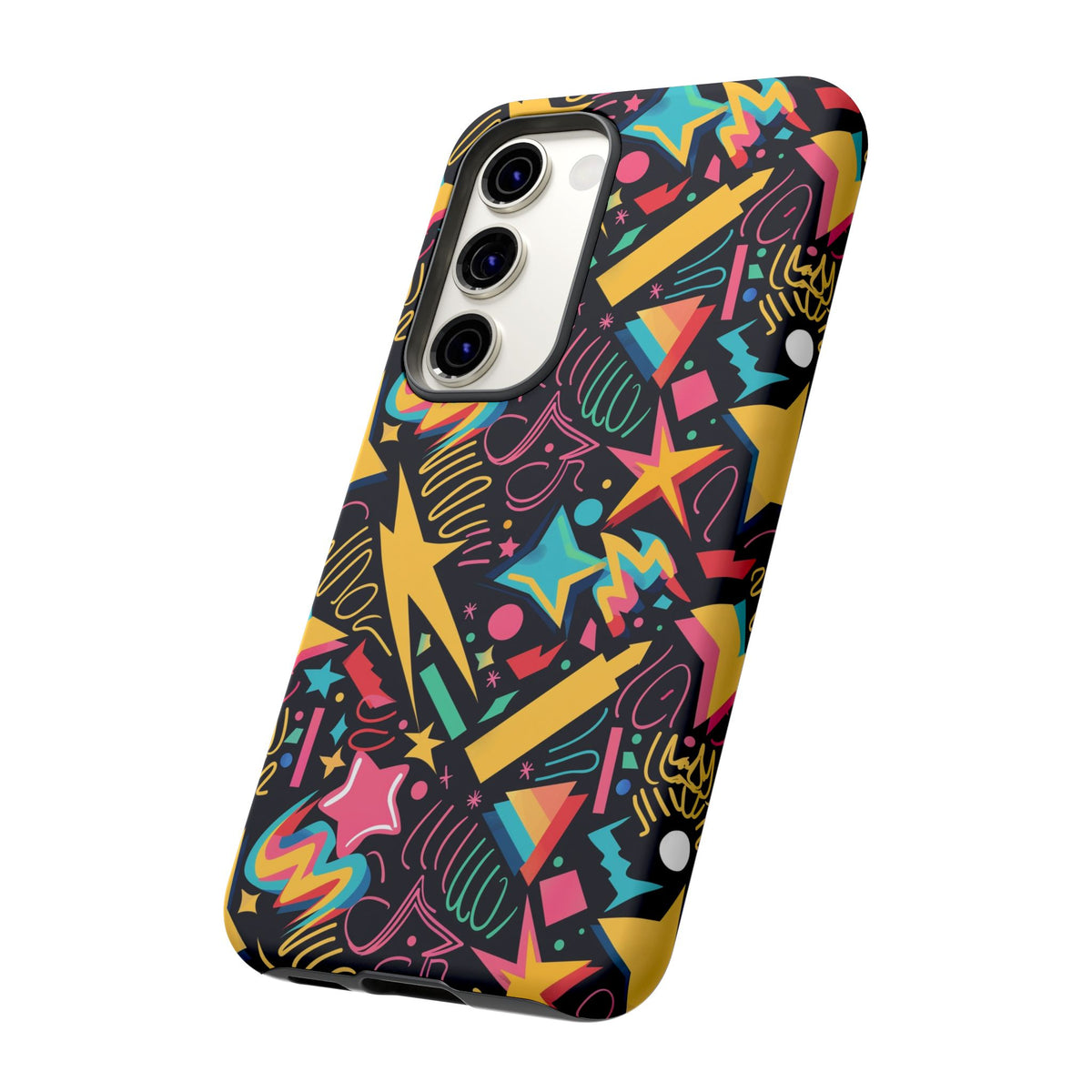 90s Themed Seamless Pattern Phone Case – Embrace Retro Style and Protection 232