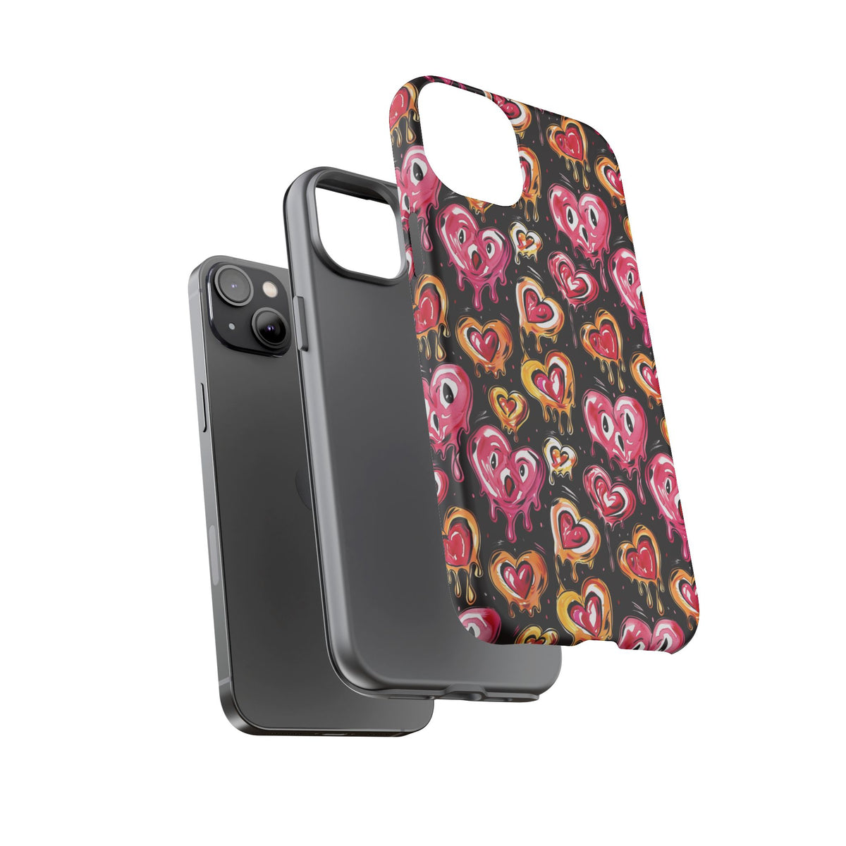 Heart Pattern Phone Case – Stylish & Loving Design for Your Device 361