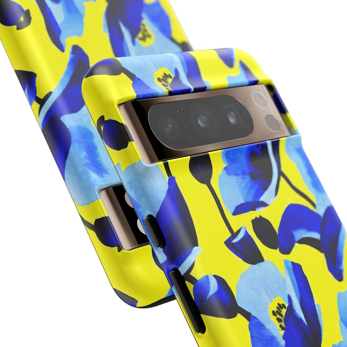 Vibrant Blue Floral Phone Case – A Perfect Fusion of Style and Protection