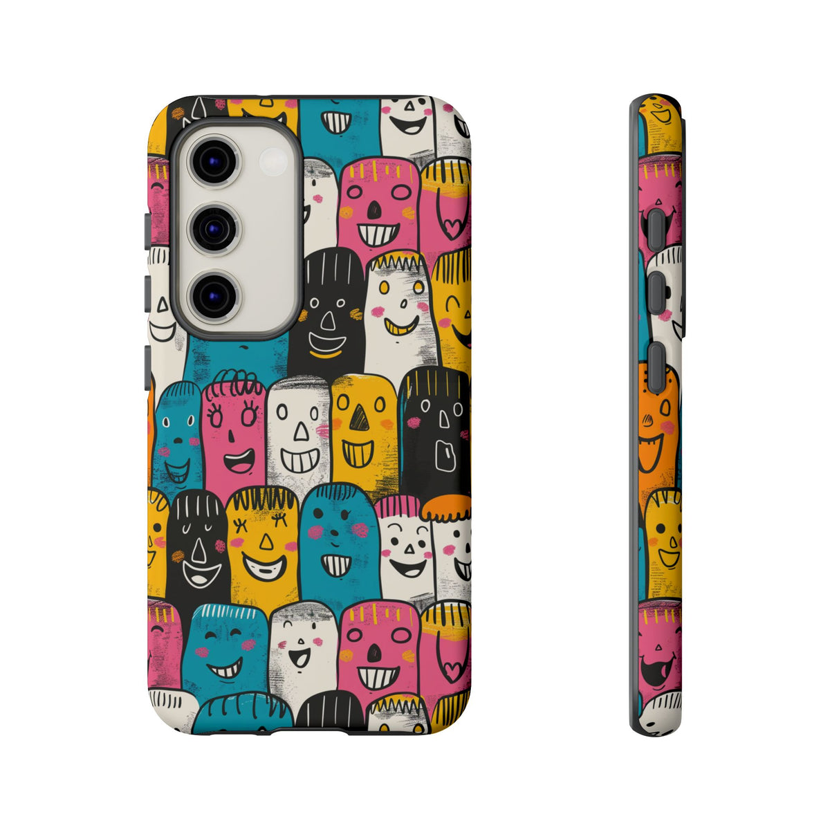 Happy Faces Phone Case – Joyful and Cheerful Design for a Bright Look 5