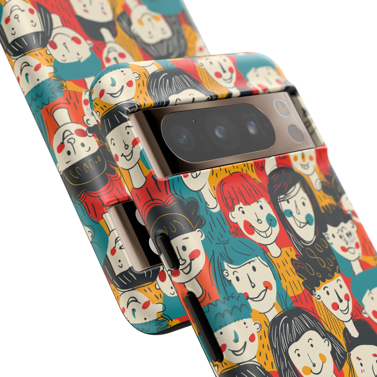 Happy Faces Phone Case – Joyful and Cheerful Design for a Bright Look 3