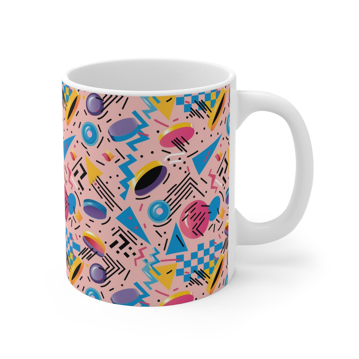 90s Retro Coffee Mug - Full Wrap Design 553