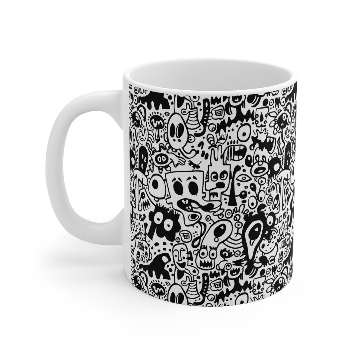 Artistic Doodle Coffee Mug - Sip with Imagination 136