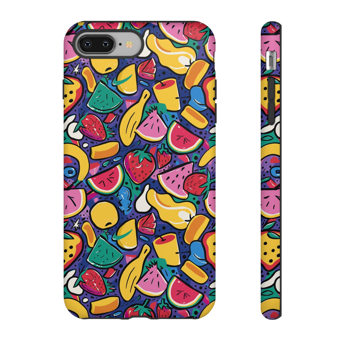 90s Themed Seamless Pattern Phone Case – Embrace Retro Style and Protection 316