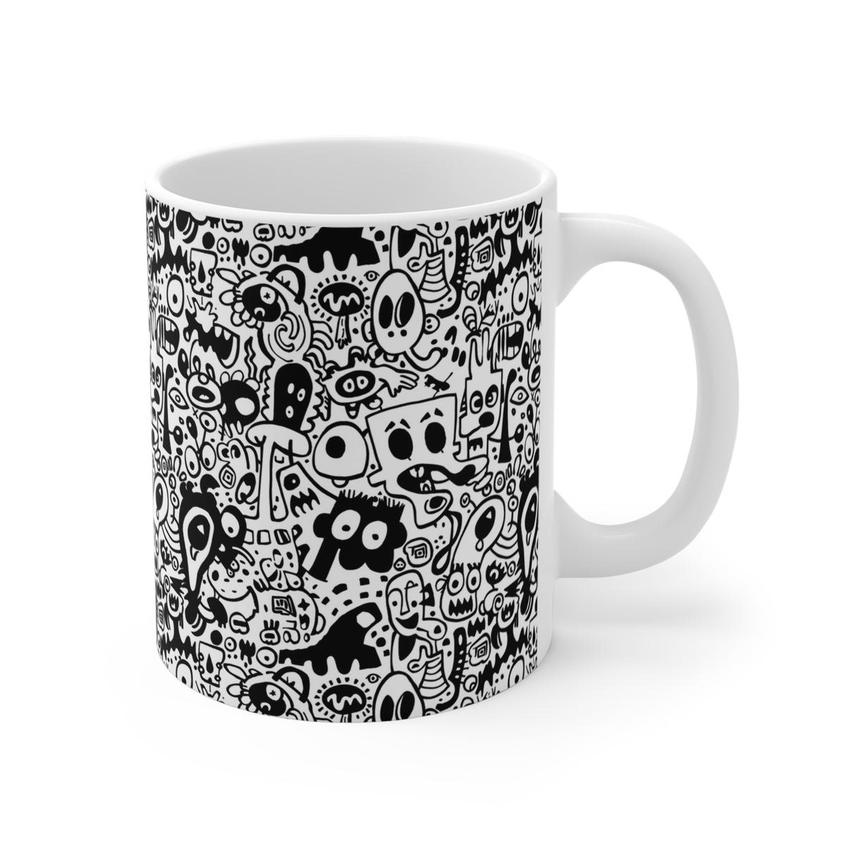 Artistic Doodle Coffee Mug - Sip with Imagination 136