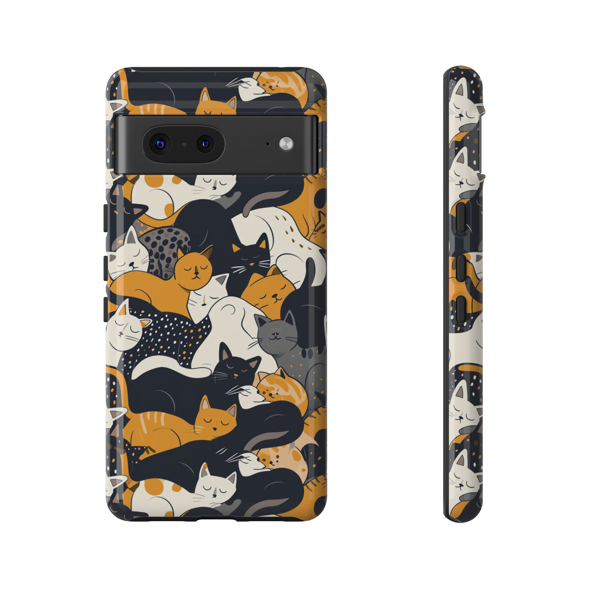 Seamless Cat Pattern Design Phone Case – Playful and Stylish Cat-Themed Phone Cover 2