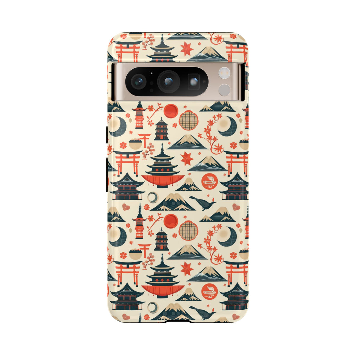 Japanese Pattern Phone Case – Elegant & Timeless Design for Your Phone 140