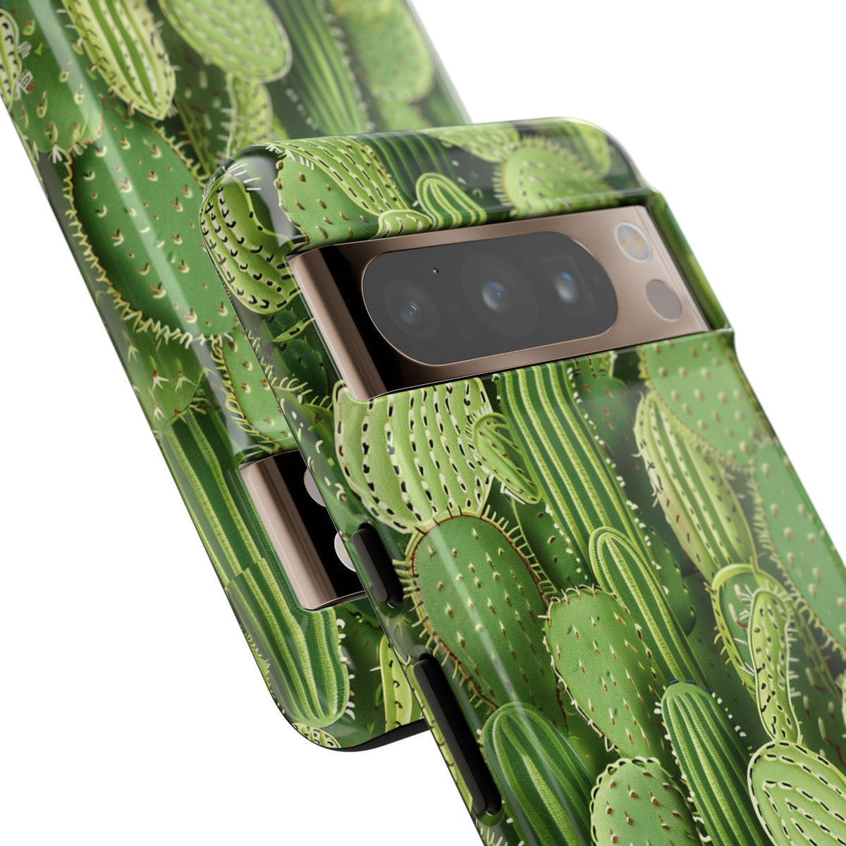 Cactus Embroidery Phone Case – Elegant and Unique Handcrafted Cactus Design