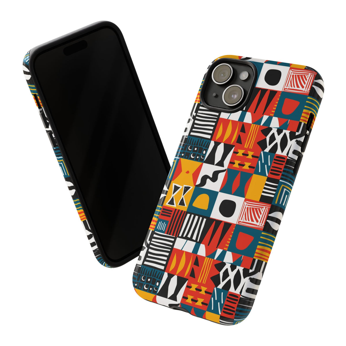 Stylish African Pattern Phone Case – Unique and Vibrant Protection 076