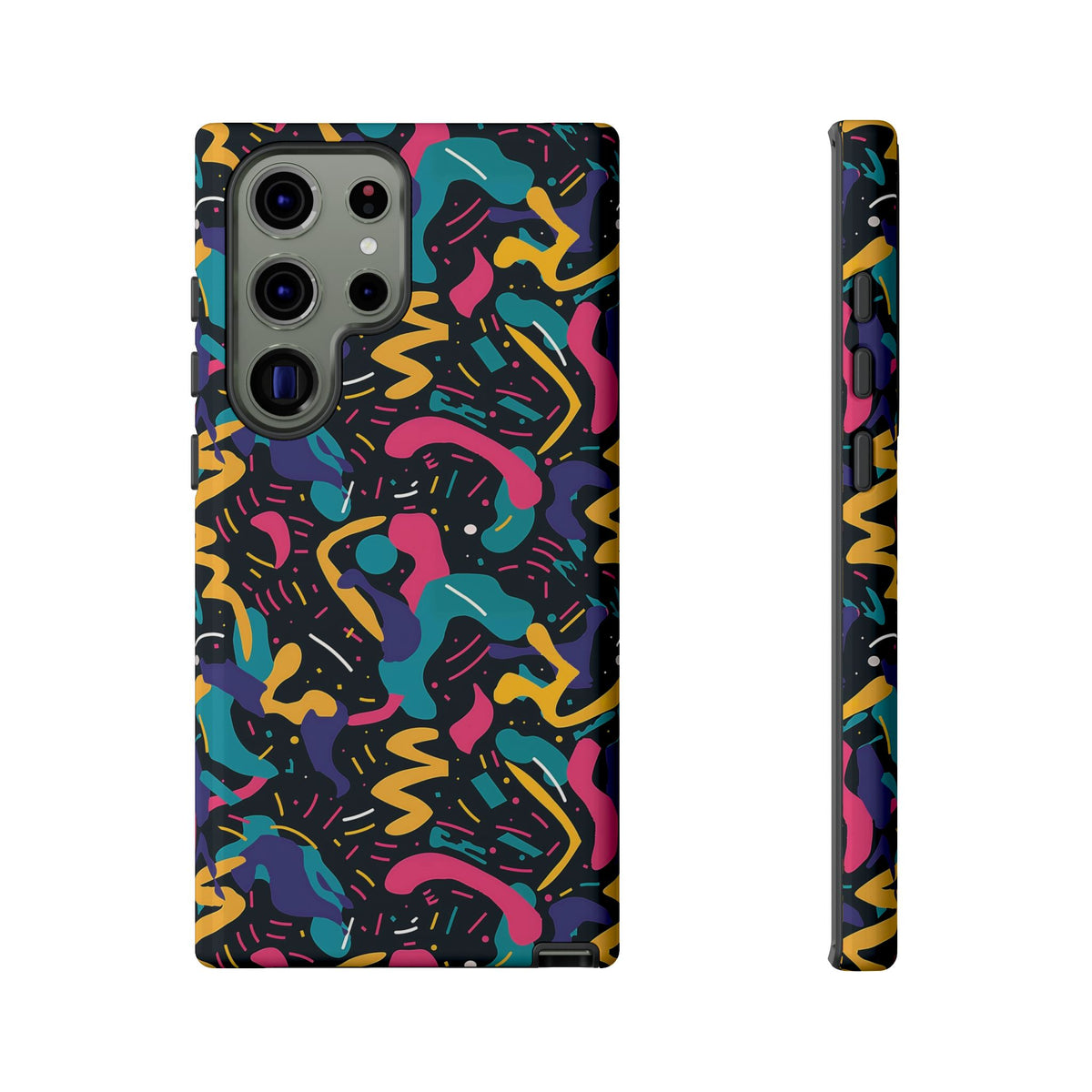 90s Themed Seamless Pattern Phone Case – Embrace Retro Style and Protection 235