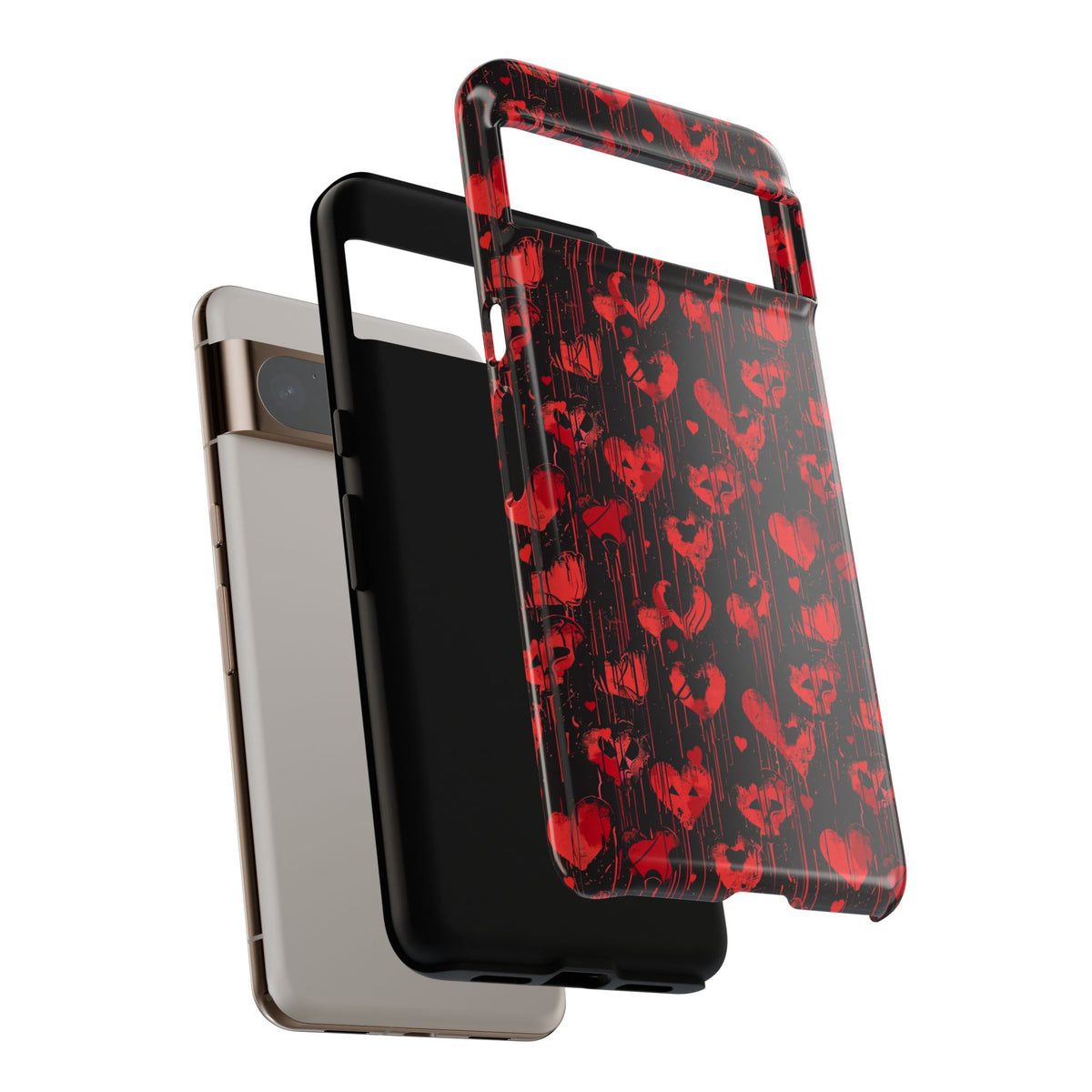 Heart Pattern Phone Case – Stylish & Loving Design for Your Device 825