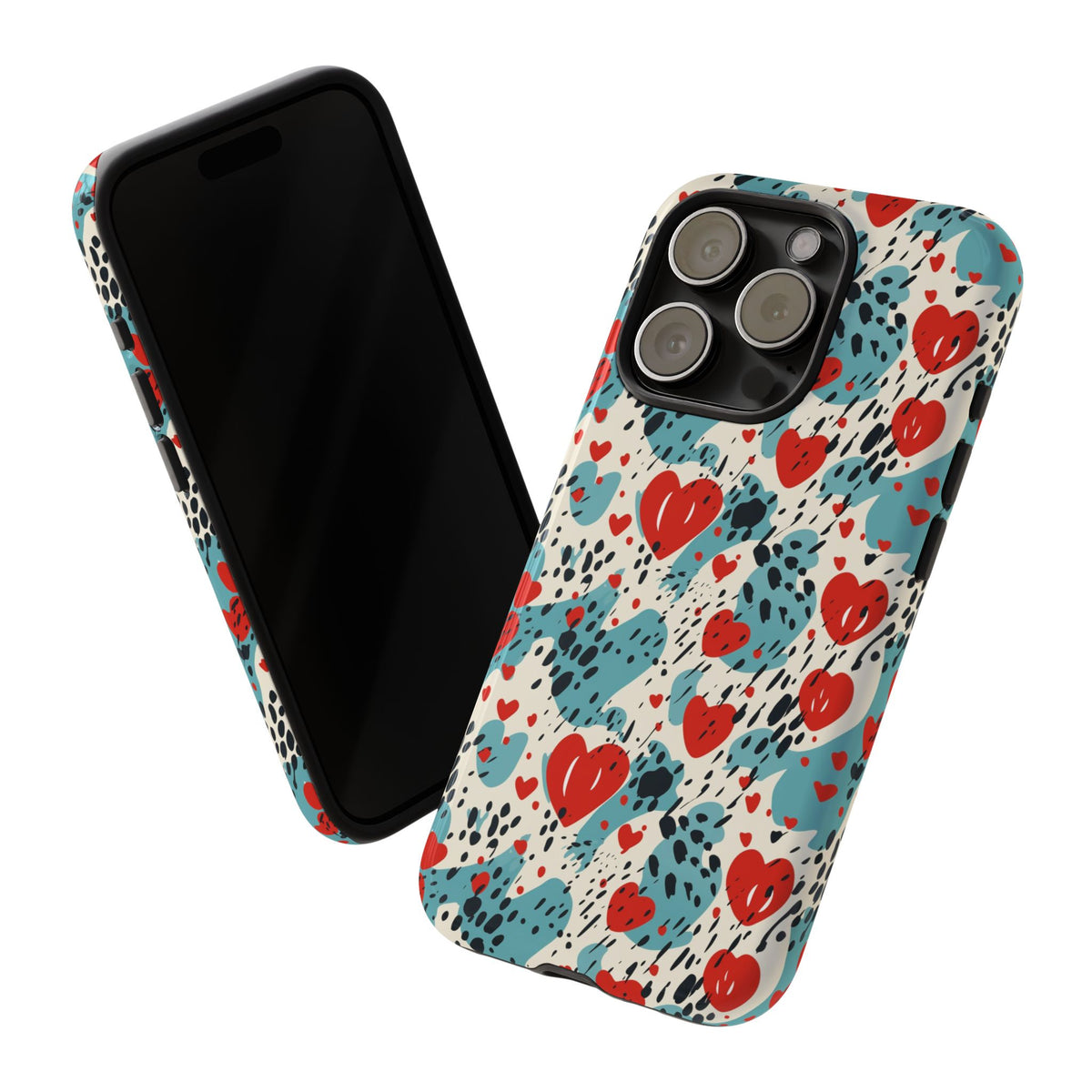 Heart Pattern Phone Case – Stylish & Loving Design for Your Device 822