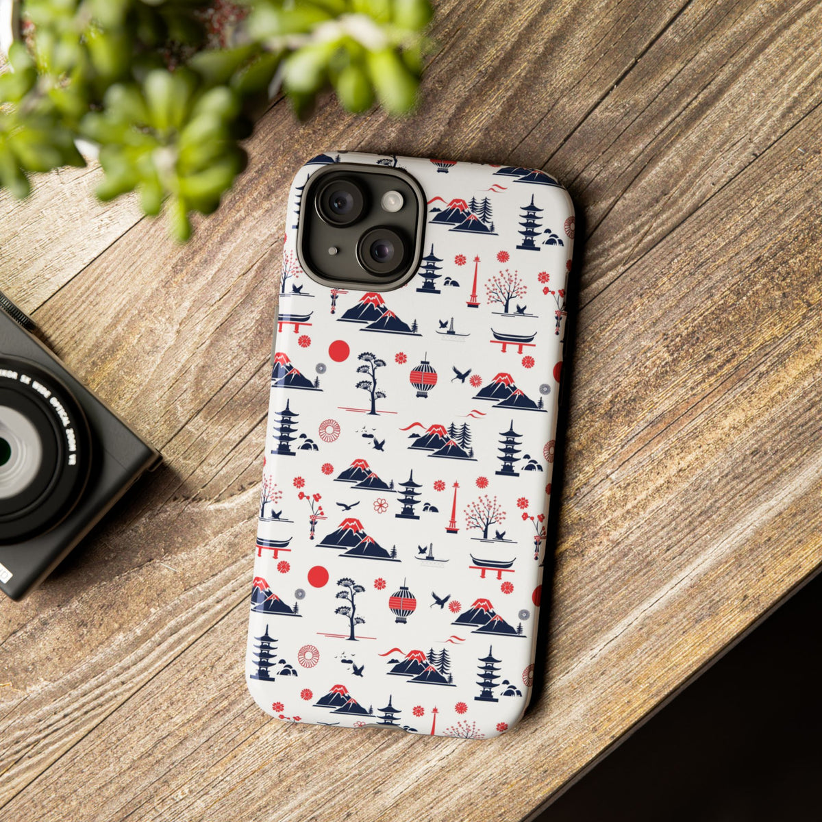 Japanese Pattern Phone Case – Elegant & Timeless Design for Your Phone 079