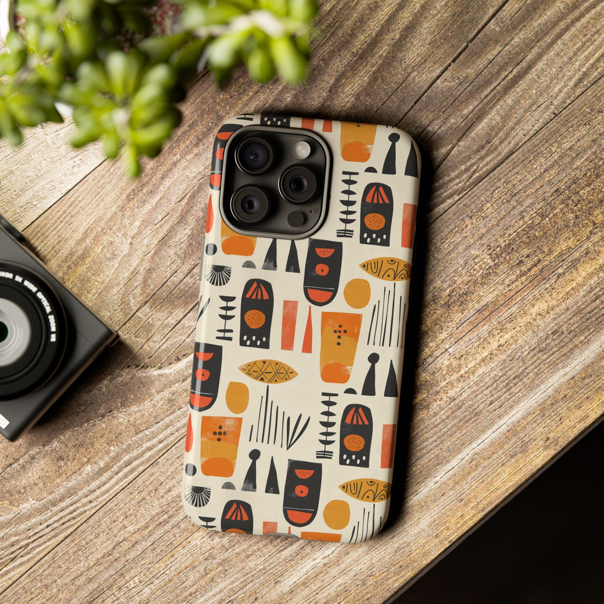 Stylish African Pattern Phone Case – Unique and Vibrant Protection 208