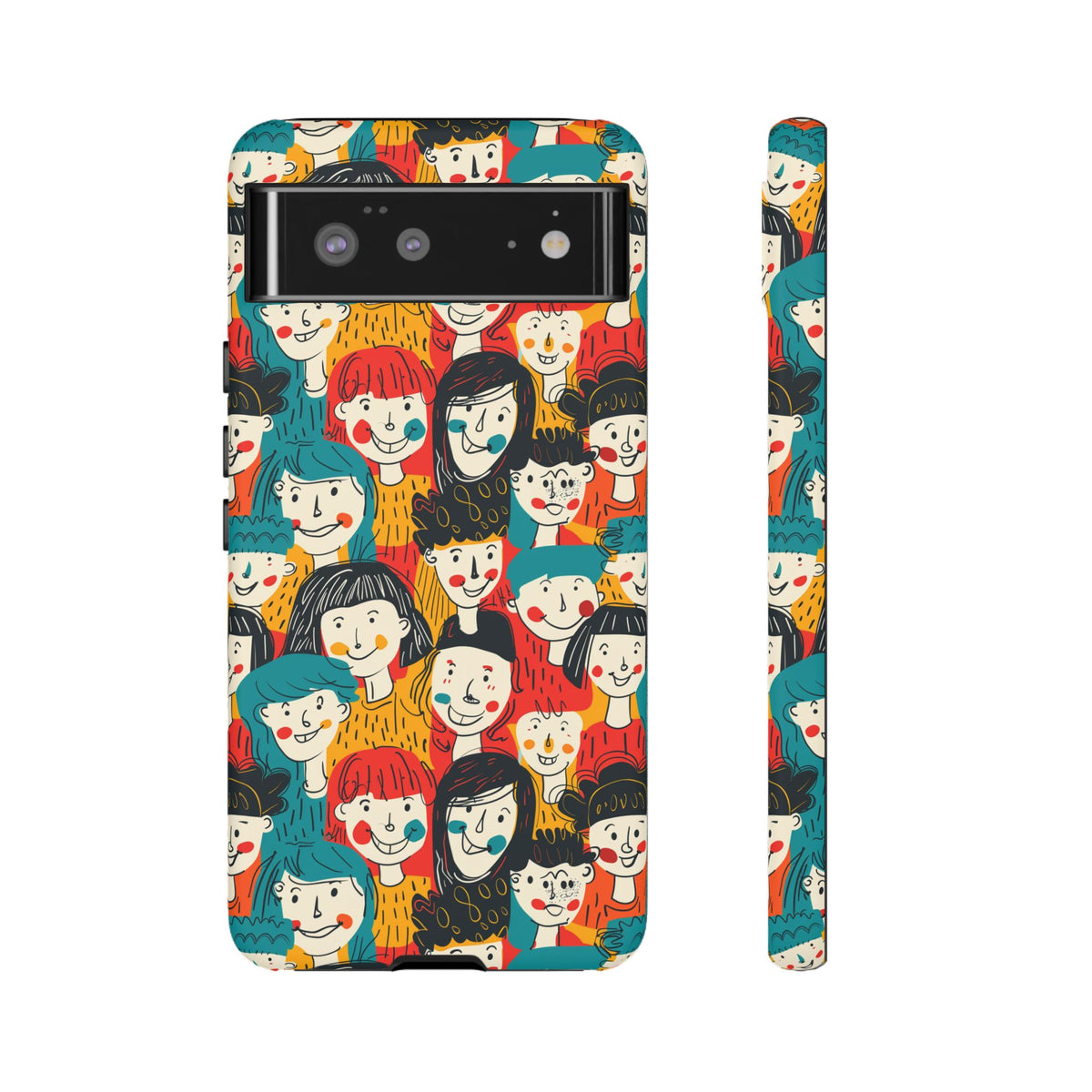 Happy Faces Phone Case – Joyful and Cheerful Design for a Bright Look 3