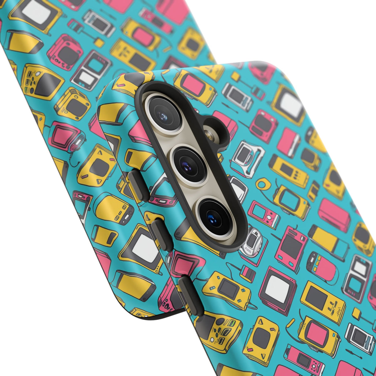 90s Themed Seamless Pattern Phone Case – Embrace Retro Style and Protection 237