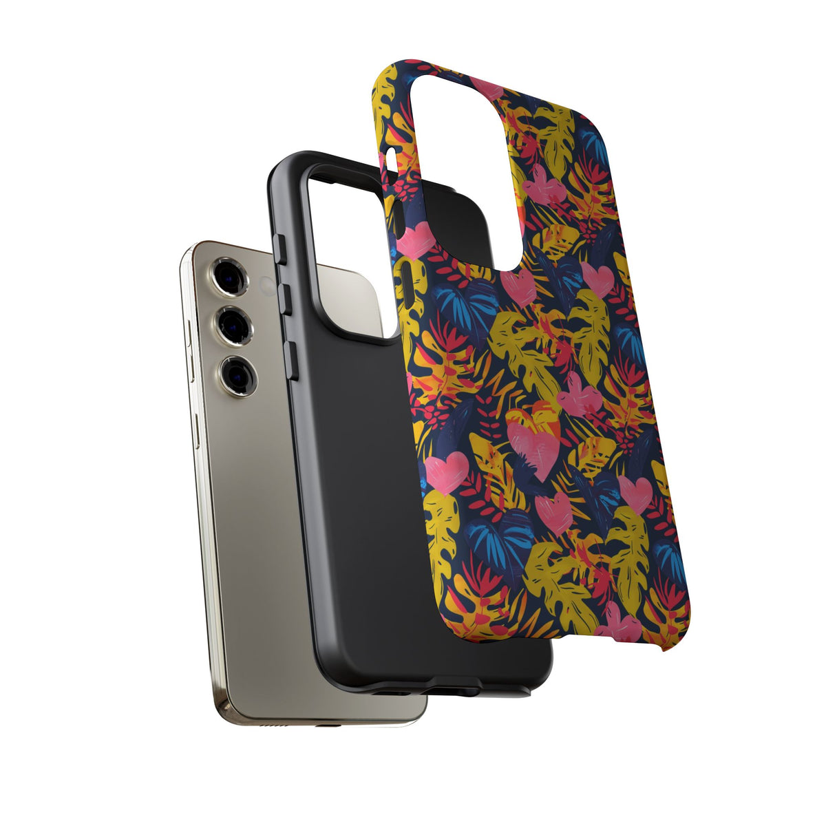 Heart Pattern Phone Case – Stylish & Loving Design for Your Device 360