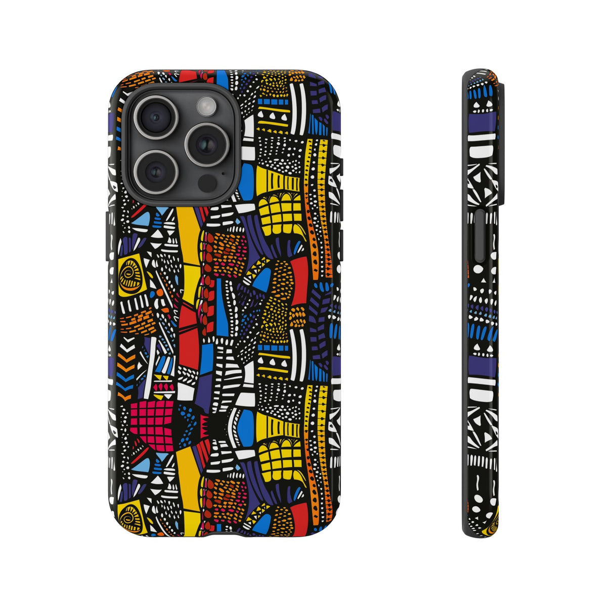 Stylish African Pattern Phone Case – Unique and Vibrant Protection 201