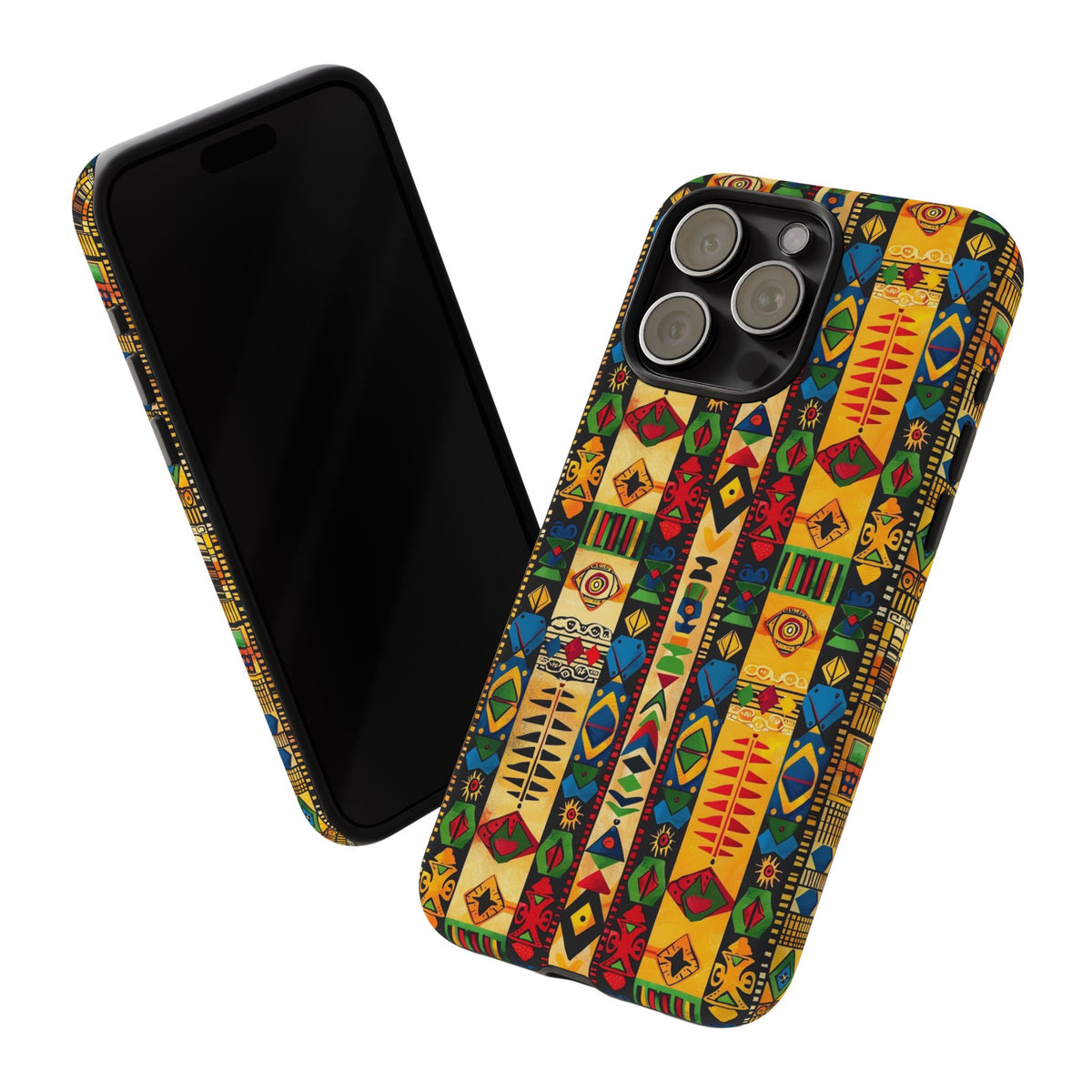 Stylish African Pattern Phone Case – Unique and Vibrant Protection 163