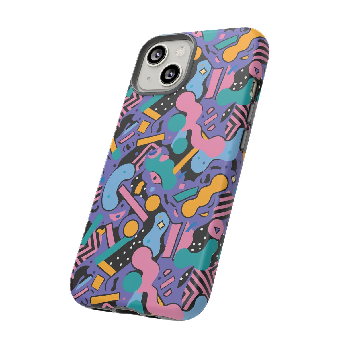 90s Themed Seamless Pattern Phone Case – Embrace Retro Style and Protection 234