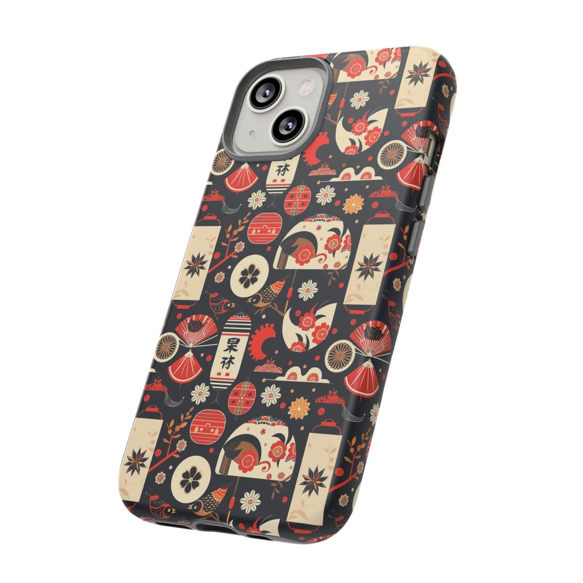 Japanese Pattern Phone Case – Elegant & Timeless Design for Your Phone 069