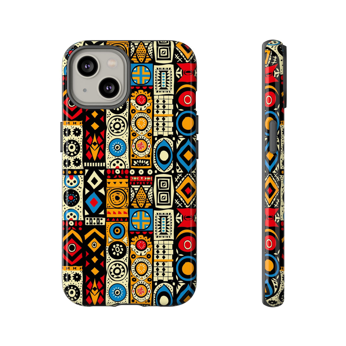 Stylish African Pattern Phone Case – Unique and Vibrant Protection 206