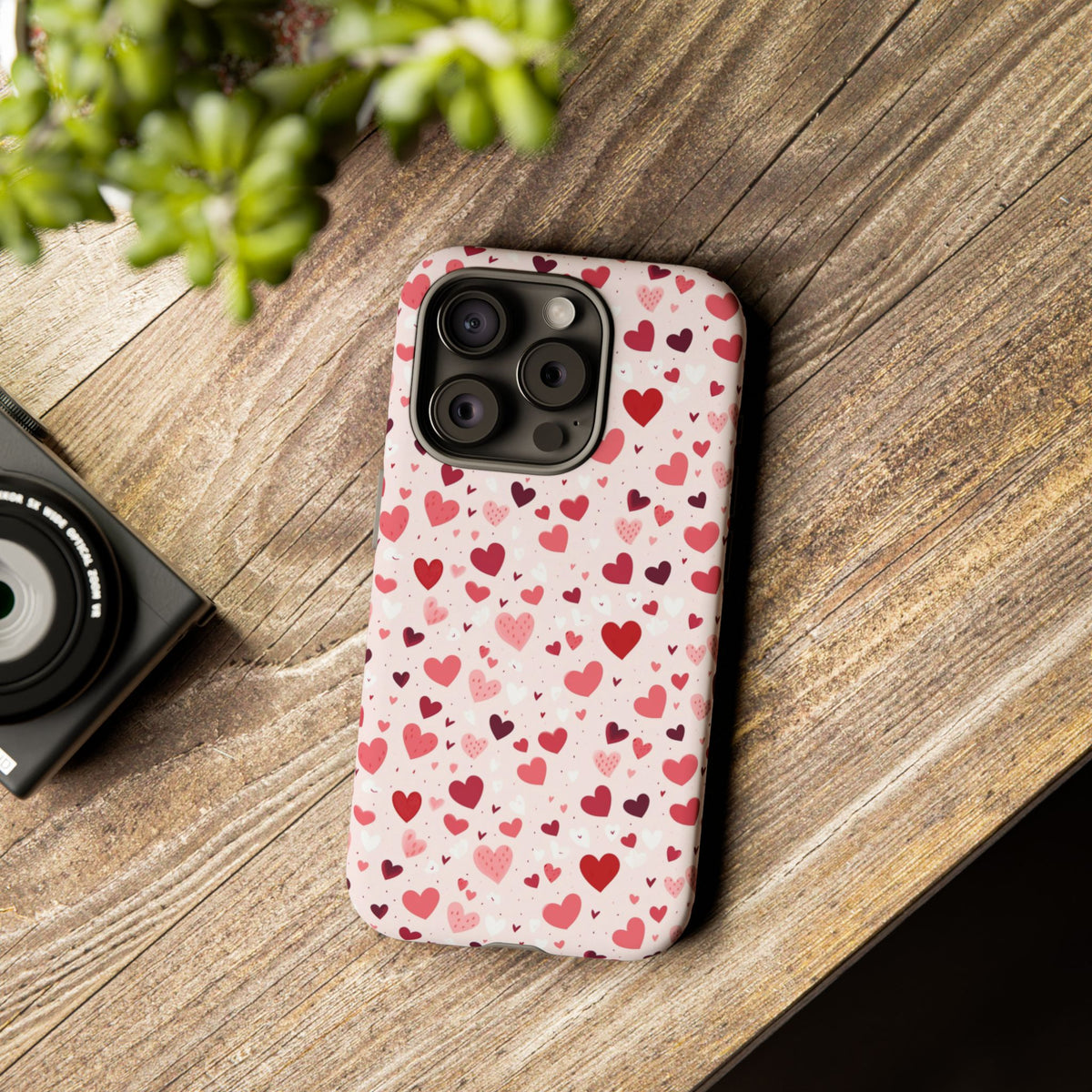 Heart Pattern Phone Case – Stylish & Loving Design for Your Device 817