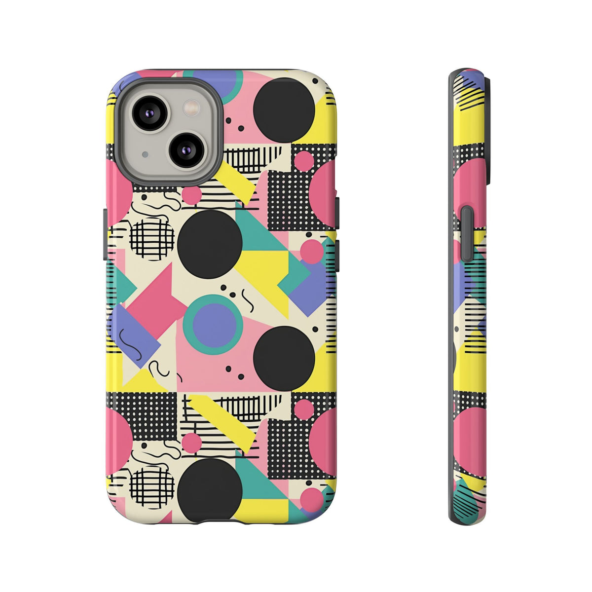 90s Themed Seamless Pattern Phone Case – Embrace Retro Style and Protection 228