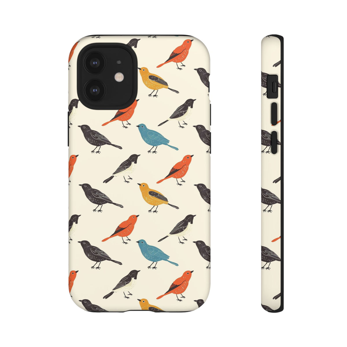 Birds Seamless Pattern Phone Case – Elegant and Timeless Avian Design 5