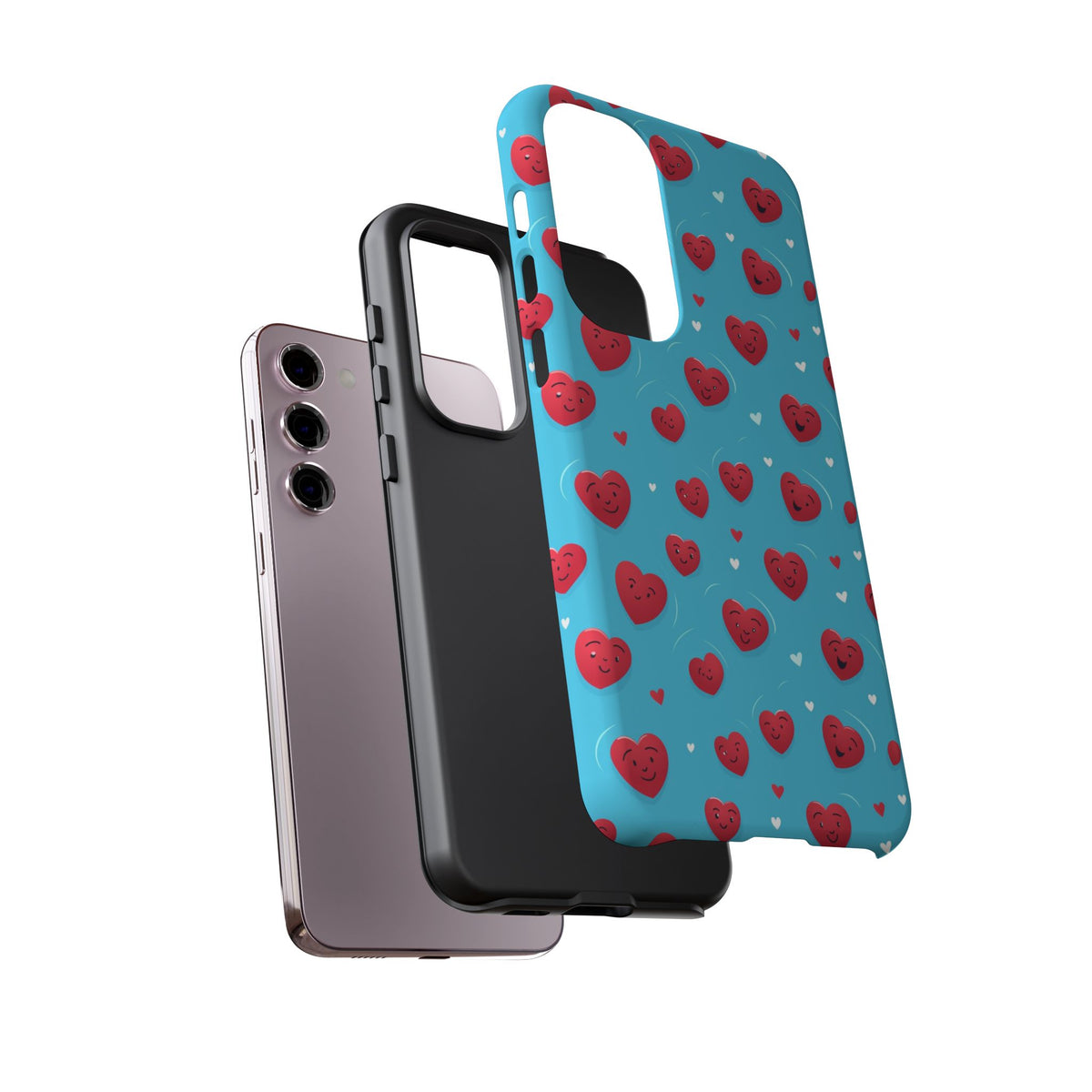 Heart Pattern Phone Case – Stylish & Loving Design for Your Device 811