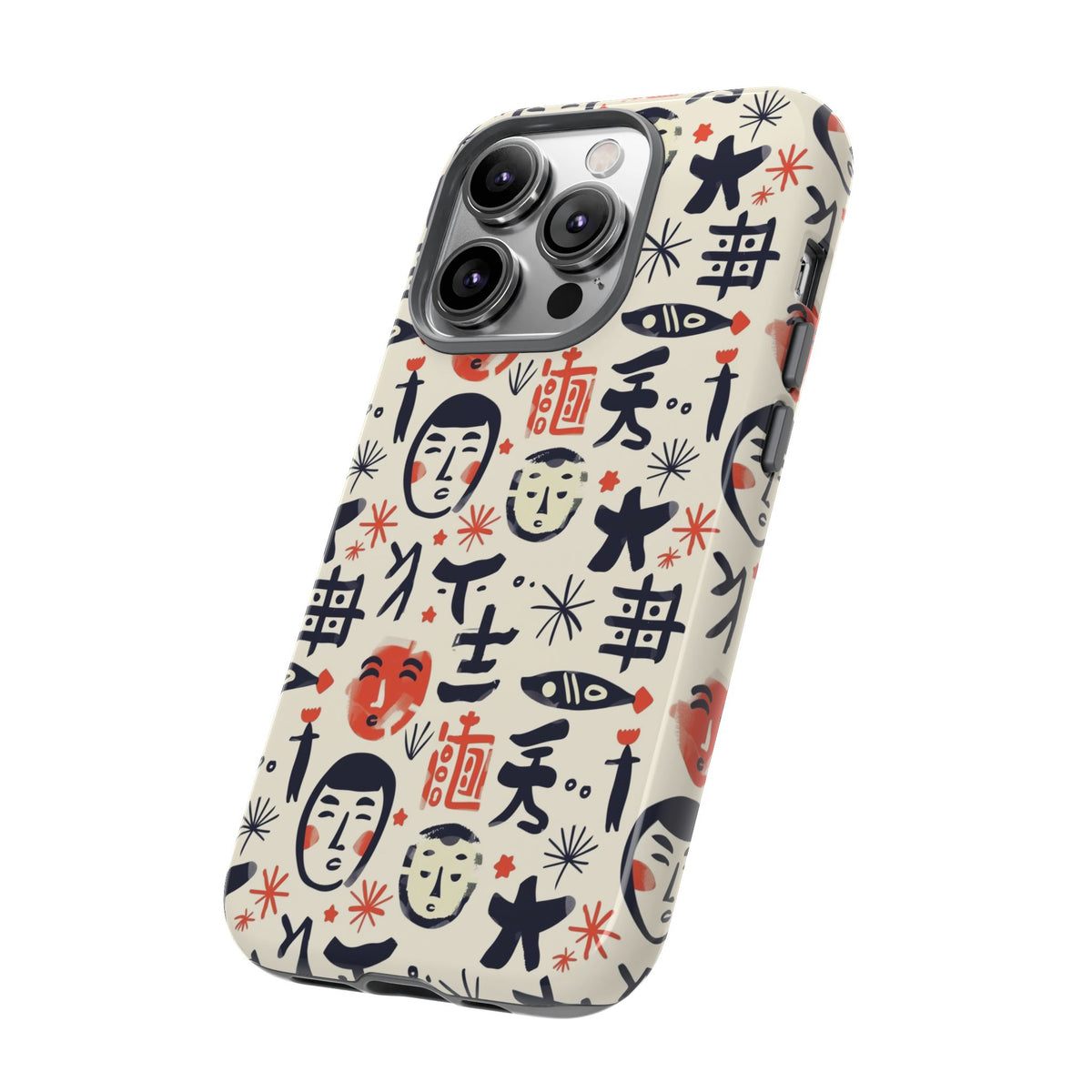 Japanese Pattern Phone Case – Elegant & Timeless Design for Your Phone 092