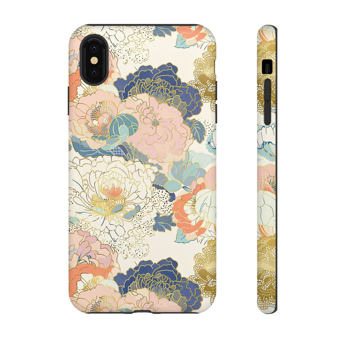 Japanese Blossom Asian Floral Design Phone Case – Elegant Floral Phone Cover 4