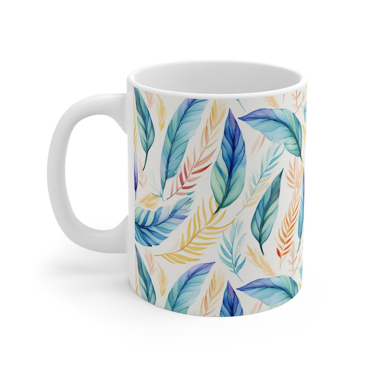 Various Watercolor Design All Over Coffee Mug – Unique Artistic Ceramic Coffee Cup 515